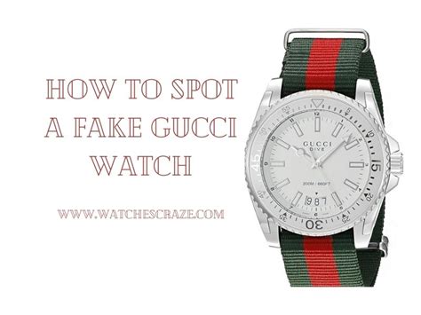 how to spot a fake gucci watch|how to spot a gucci watch.